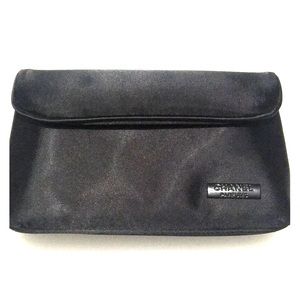 New Chanel Parfums Black Pouch/make up bag